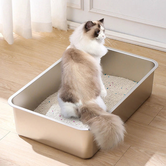 Bac à Litière Chat inox MonAmiFidèle