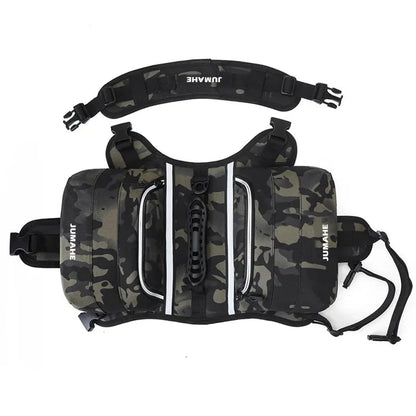 Pet Supplies Outdoor Dog Backpack Oxford Fabric Double Snack Bag Medium Large Dog Tactical Bag Waterproof Reflective Saddle Bag MonAmiFidèle