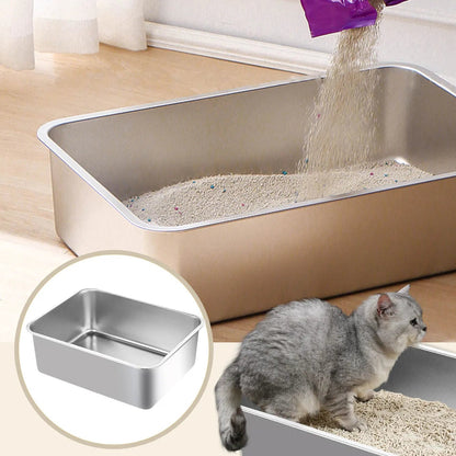 Bac à Litière Chat inox MonAmiFidèle