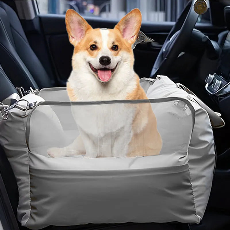 Dog Car Seat with Safety Belt Four Season Universal Luxury Dog Car Seat Dog Beds for Outdoor Travel Pet Carrier Pet Carrier Bag MonAmiFidèle