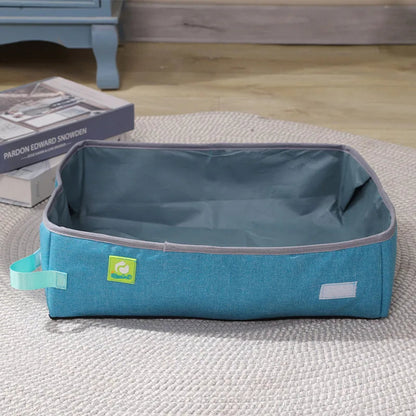 Semi Enclosed Cat Litter Box, Foldable, Portable, Waterproof, Oxford Cloth, Open Cat Toilet  Cat Litter Box Pet Supplies & Pet MonAmiFidèle