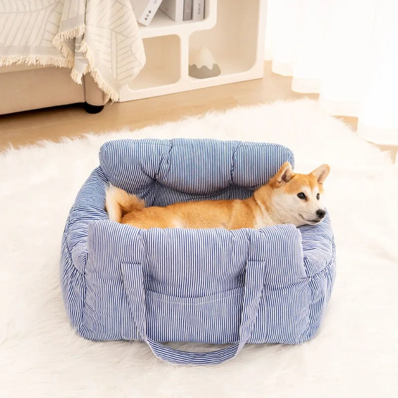 Pet Car Safety Seat Bed Pad Kennel Removable Washable Pet Supplies Four Season Universal Outdoors Traveling Indoor Dog Car Seat MonAmiFidèle