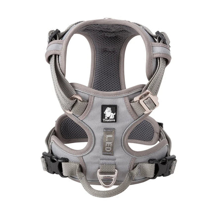 TRUE LOVE Pet Harness No Pull Nylon Reflective Dog Harness Adjustable Comfortable Control Step-in Brilliant Truelove TLH5654 MonAmiFidèle
