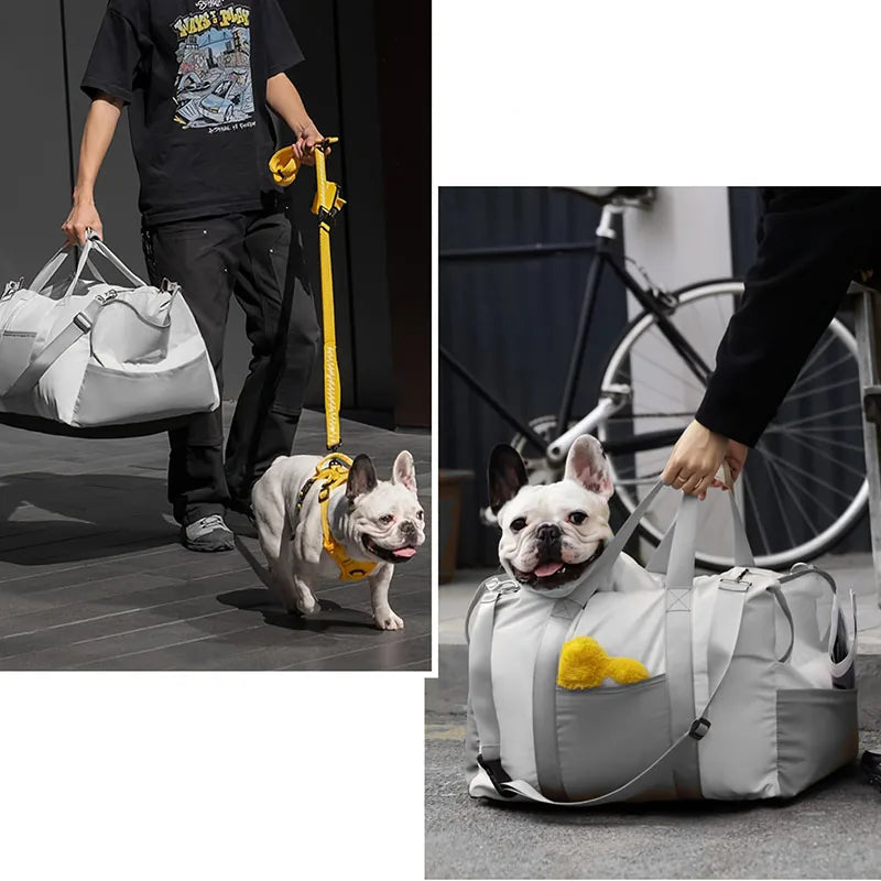 Dog Car Seat with Safety Belt Four Season Universal Luxury Dog Car Seat Dog Beds for Outdoor Travel Pet Carrier Pet Carrier Bag MonAmiFidèle