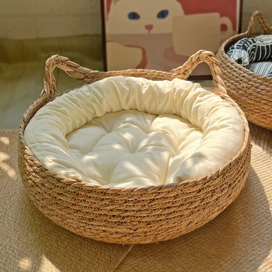 Panier tissé oreille de Chat