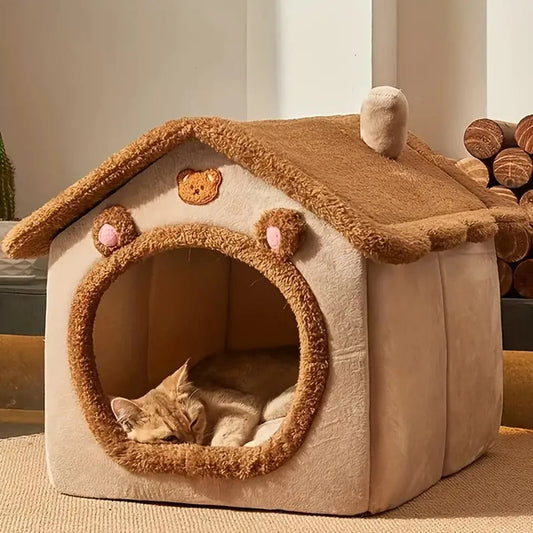 Maison pour Chat motif Ourson MonAmiFidèle