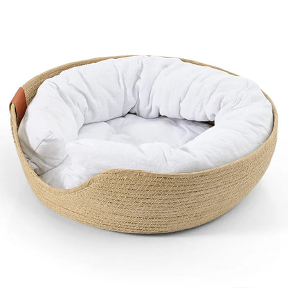 Panier en osier Chat MonAmiFidèle