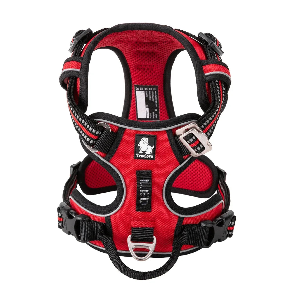 TRUE LOVE Pet Harness No Pull Nylon Reflective Dog Harness Adjustable Comfortable Control Step-in Brilliant Truelove TLH5654 MonAmiFidèle