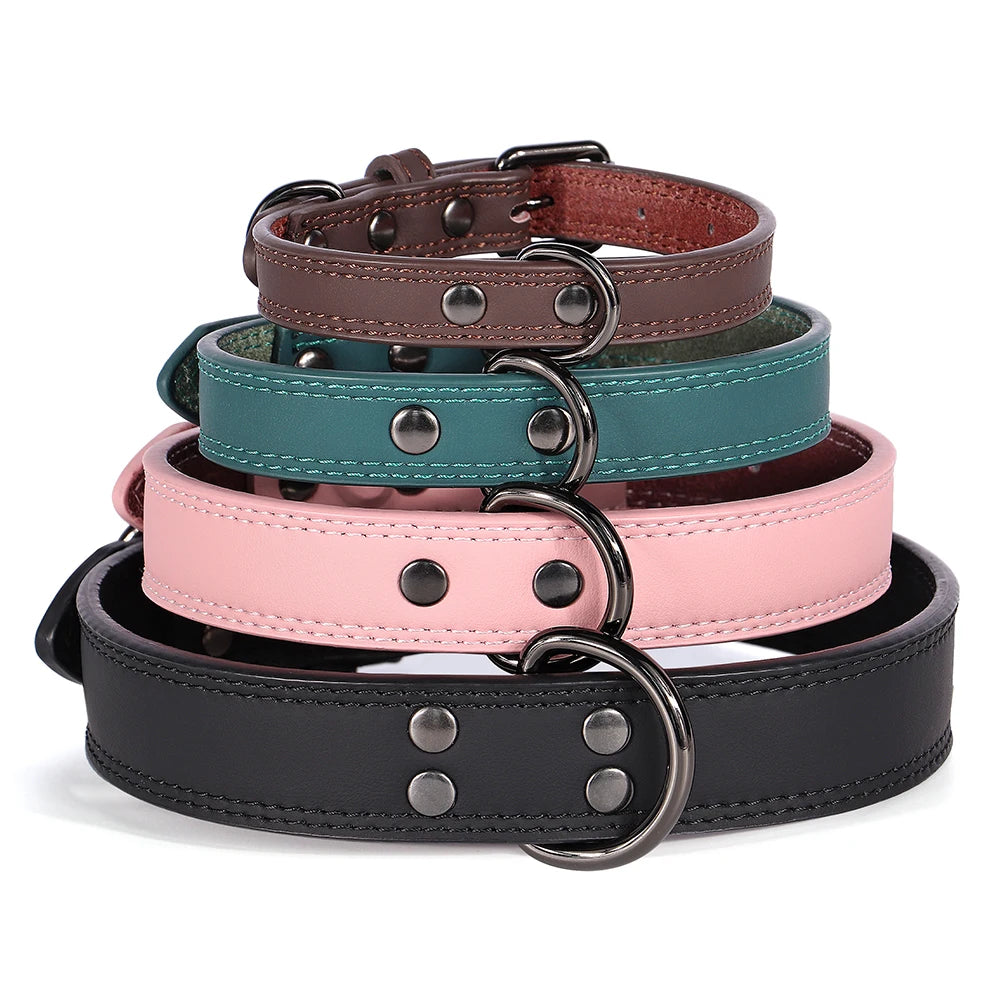 Collier en cuir pour Chien MonAmiFidèle