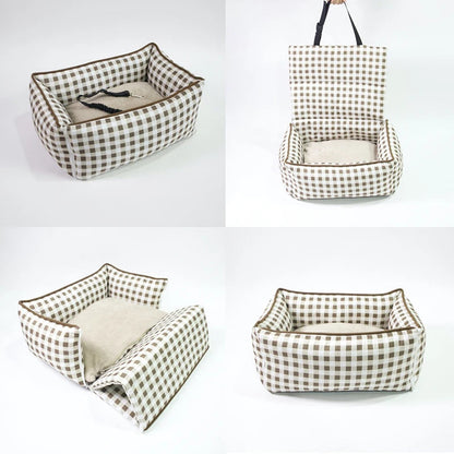 Detachable Dog Car Seat Bag Pet Travel Backpack Pet Handbag Carrier Bag Lightweight Cat Foldable Dog Bag For Traveling MonAmiFidèle