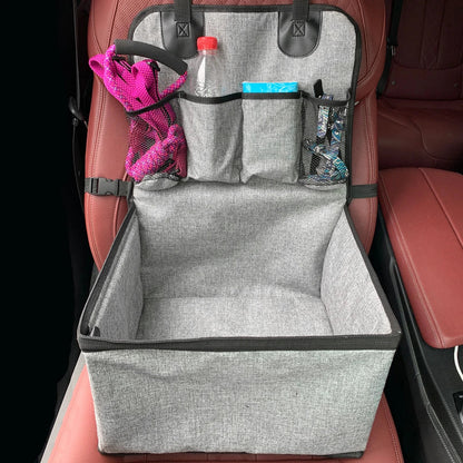 Dog Car Seat,Puppy Booster Seat for Car Front Seat with Storage Pockets,Pet Booster Car Seat for Small to Medium Dog MonAmiFidèle