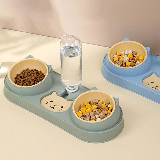 Gamelle double pour Chat Design Mignon MonAmiFidèle