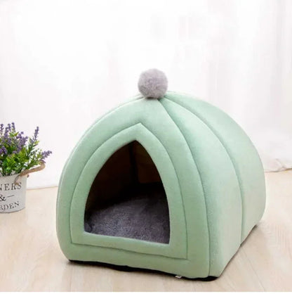 Cat Nest Autumn And Winter Warm Yurt Semi-closed Cute Cat Villa Dog Nest Can Be Opened And Washed Pet Nest MonAmiFidèle