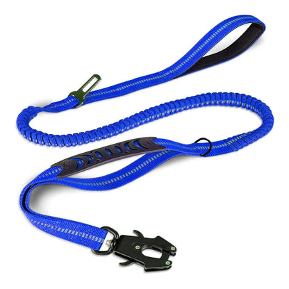 Reflective Shock Absorbing Pet Leashes with Car Seatbelt for Large Dogs Heavy Duty Tactical Bungee Dog Leash No Pull Dog Leash MonAmiFidèle