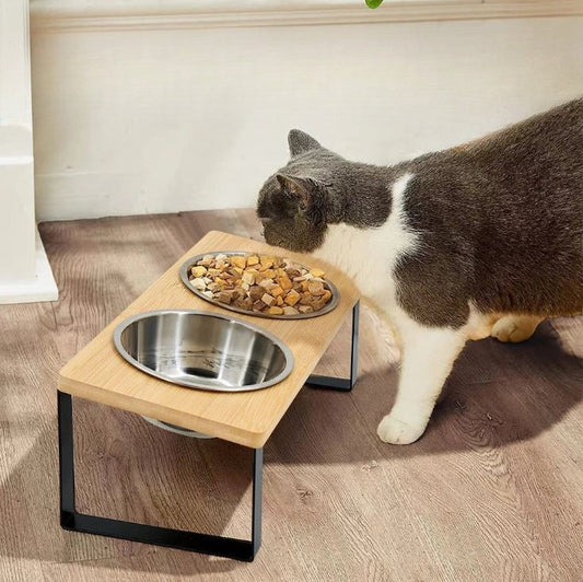Gamelle pour chat surélevé Double MonAmiFidèle