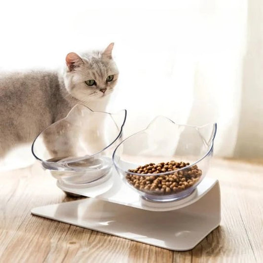 Double gamelle pour Chat Inclinée MonAmiFidèle