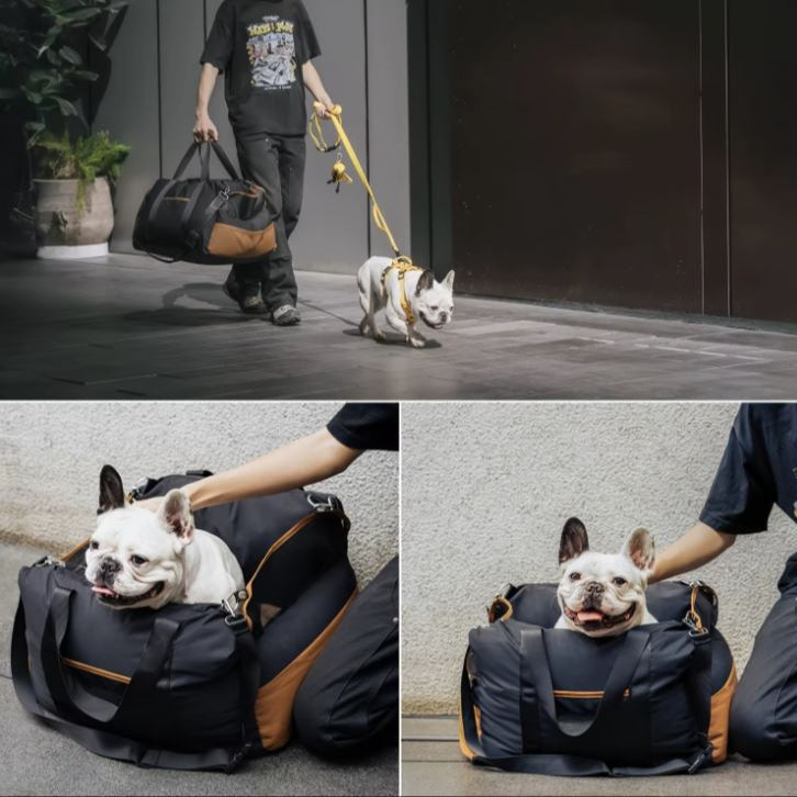 Dog Car Seat with Safety Belt Four Season Universal Luxury Dog Car Seat Dog Beds for Outdoor Travel Pet Carrier Pet Carrier Bag MonAmiFidèle